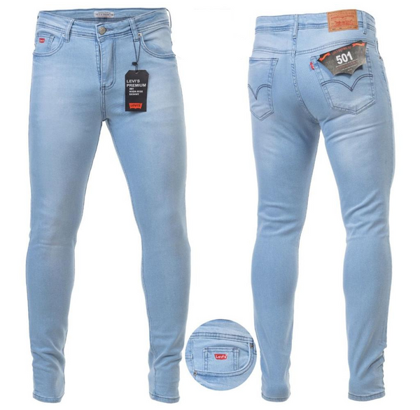 Calça Levis Masculina Jeans Skinny Azul Claro