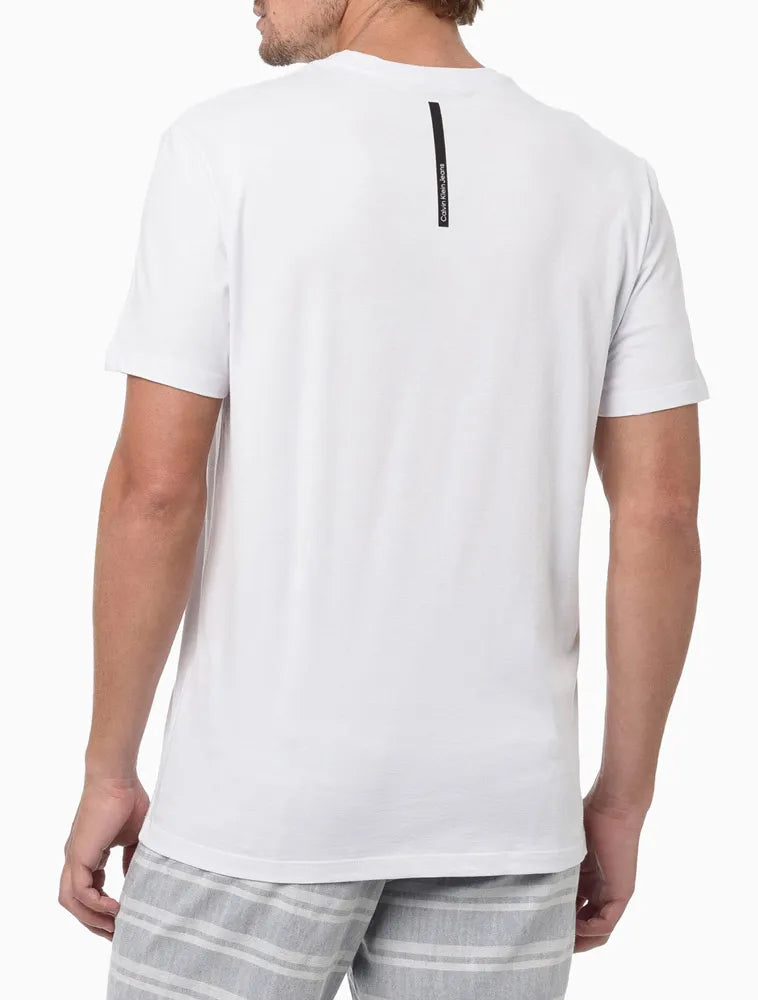 CAMISETA MANGA CURTA CALVIN KLEIN JEANS RE ISSUE RETANGULO BRANCO