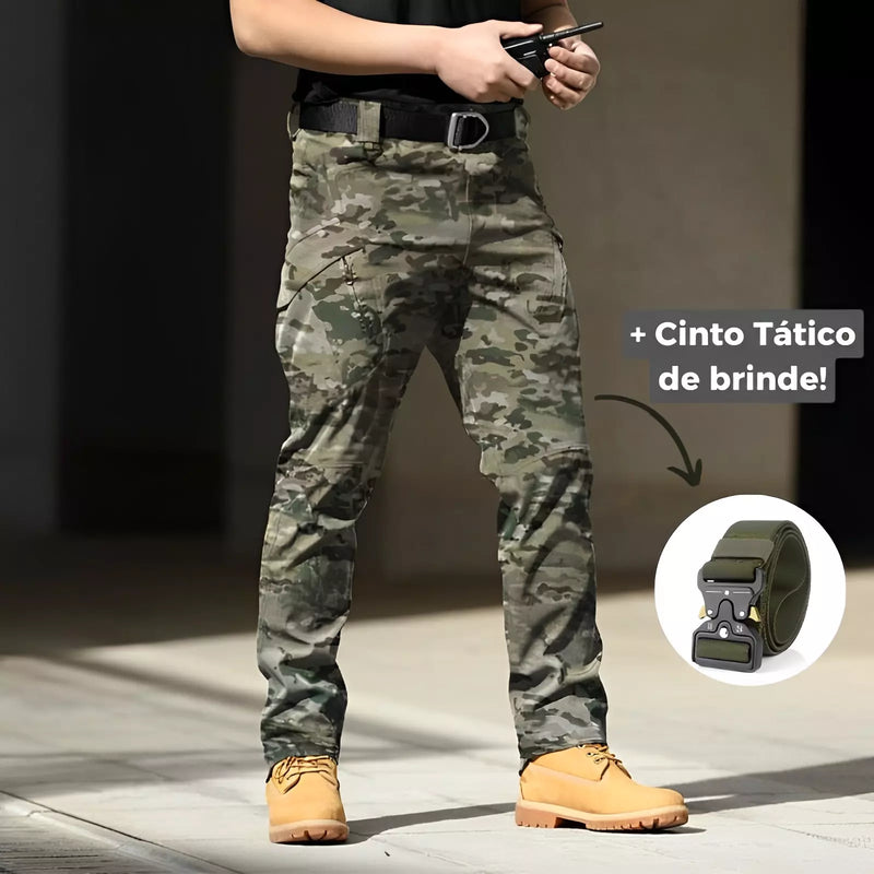 Mega Kit Com 2 Calças Military Tactical® Ultra Resistente e Impermeável + Cinto de BRINDE [QUEIMA DE ESTOQUE]