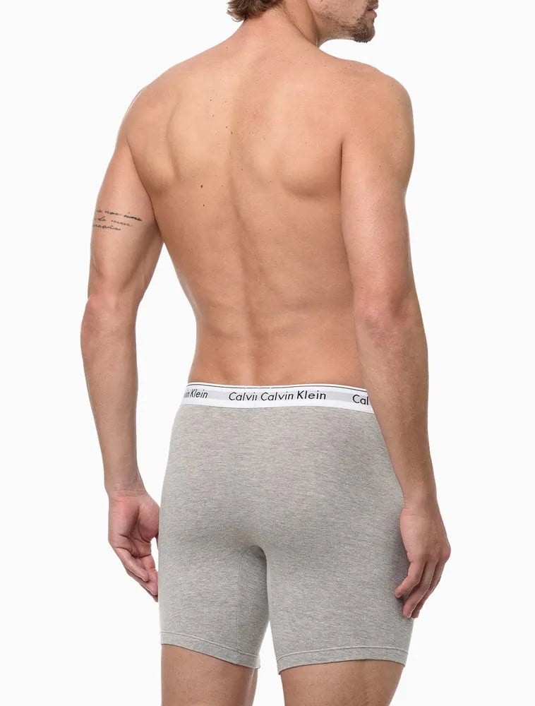 CUECA LONG BOXER MODERN COTTON CALVIN KLEIN UNDERWEAR MESCLA