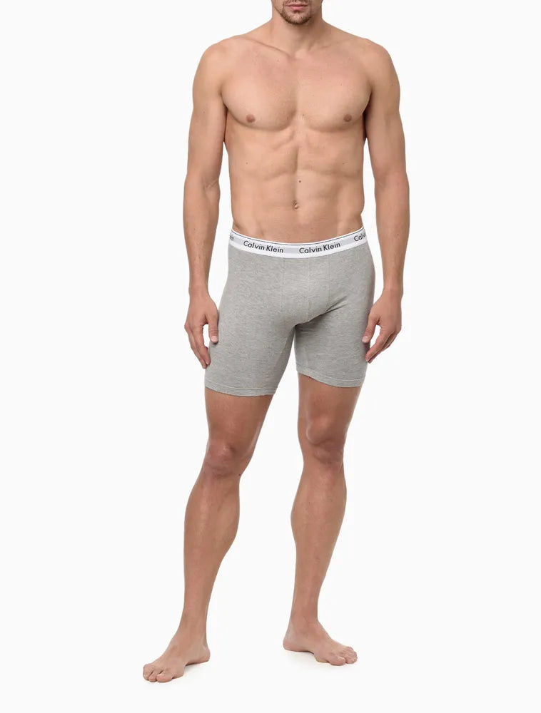 CUECA LONG BOXER MODERN COTTON CALVIN KLEIN UNDERWEAR MESCLA