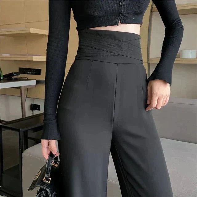 Calça Pantalona Feminina Branca E Preta