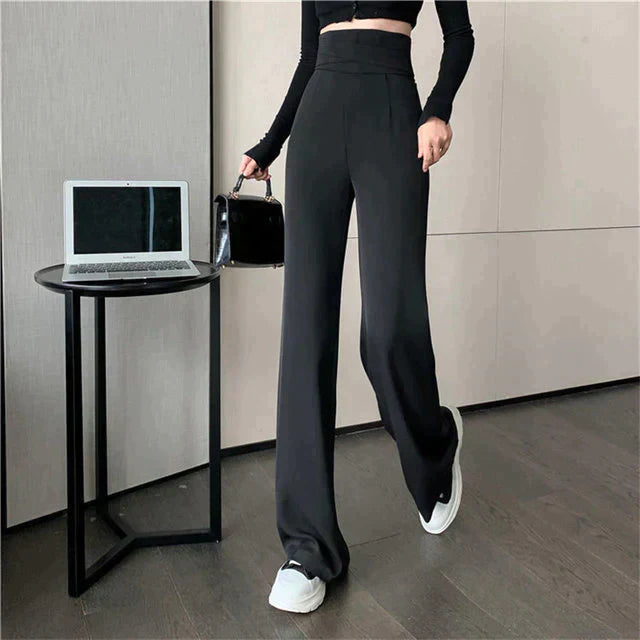 Calça Pantalona Feminina Branca E Preta