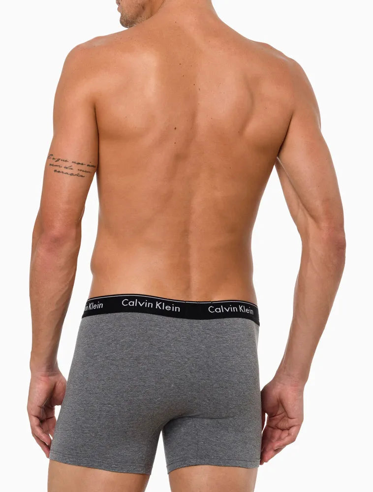 UNDERWEAR BOXER BÁSICA ELÁSTICO COM LOGO CUECA CALVIN KLEIN PRETO