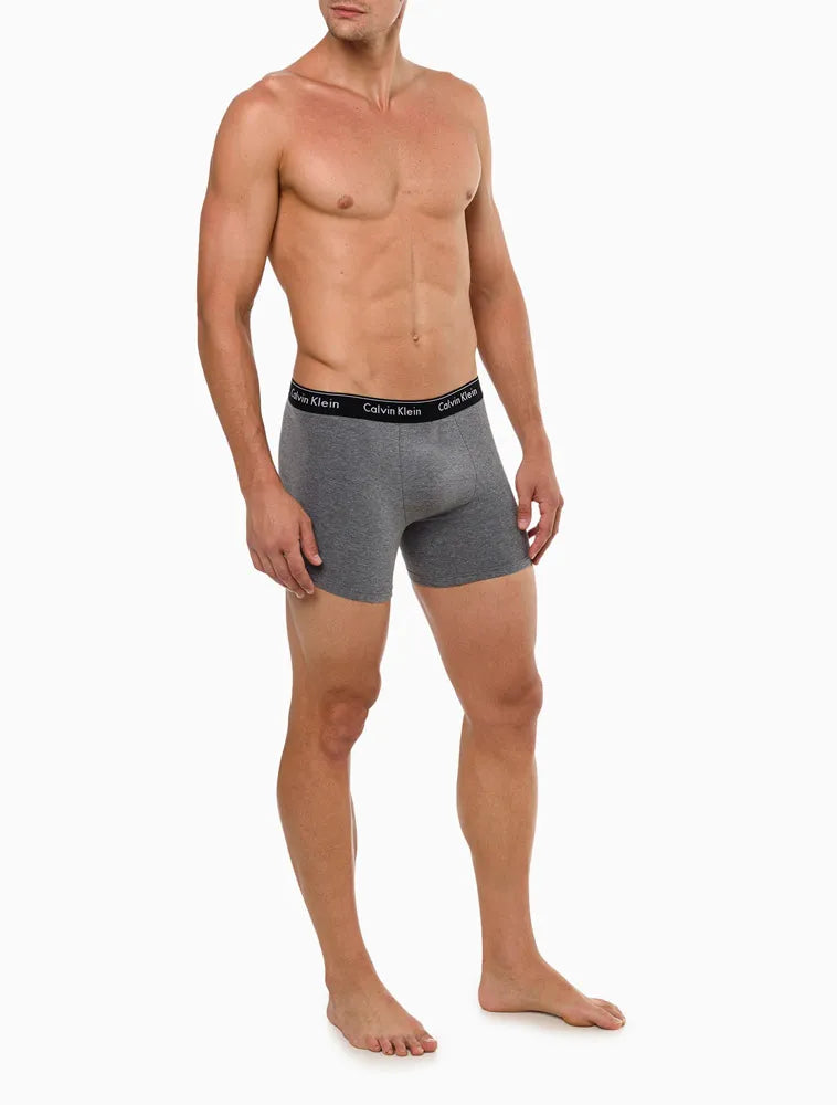 UNDERWEAR BOXER BÁSICA ELÁSTICO COM LOGO CUECA CALVIN KLEIN PRETO