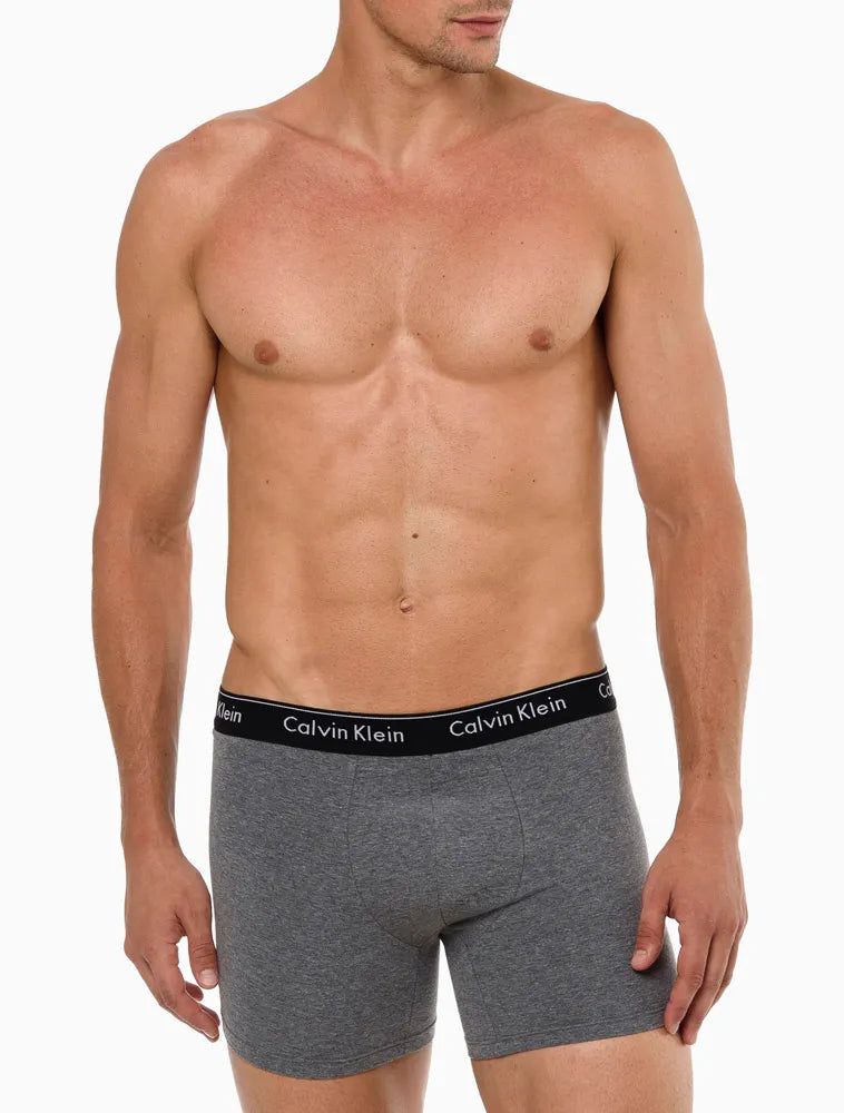 UNDERWEAR BOXER BÁSICA ELÁSTICO COM LOGO CUECA CALVIN KLEIN PRETO