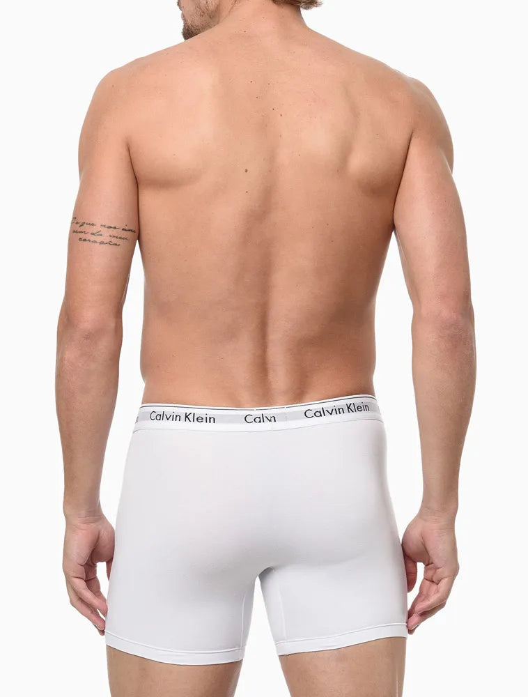 UNDERWEAR BOXER BÁSICA ELÁSTICO COM LOGO CUECA CALVIN KLEIN BRANCO