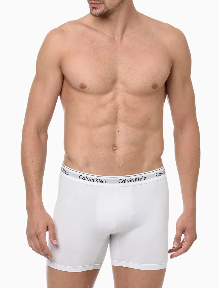 UNDERWEAR BOXER BÁSICA ELÁSTICO COM LOGO CUECA CALVIN KLEIN BRANCO