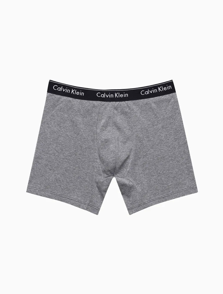 UNDERWEAR BOXER BÁSICA ELÁSTICO COM LOGO CUECA CALVIN KLEIN GRAFITE