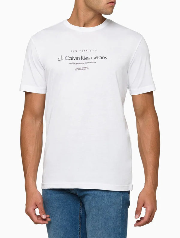 CAMISETA MASCULINA NEW YORK CITY CALVIN KLEIN JEANS BRANCO