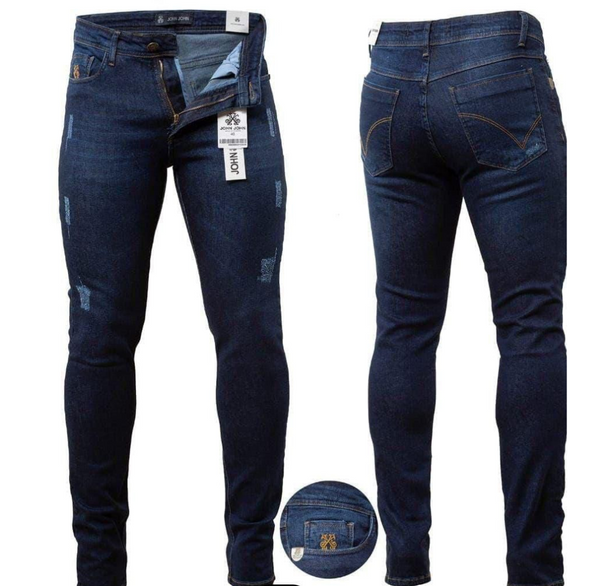 Calça Joh joh Masculina Jeans Skinny Azul Escuro