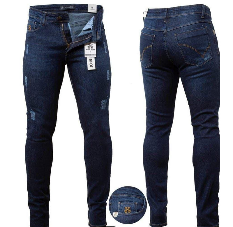 Calça Joh joh Masculina Jeans Skinny Azul Escuro