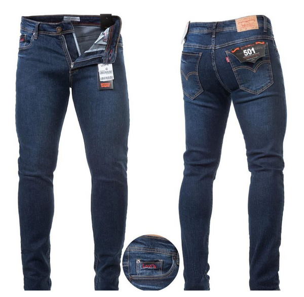 Calça Levi Masculina Jeans Skinny Azul Escuro