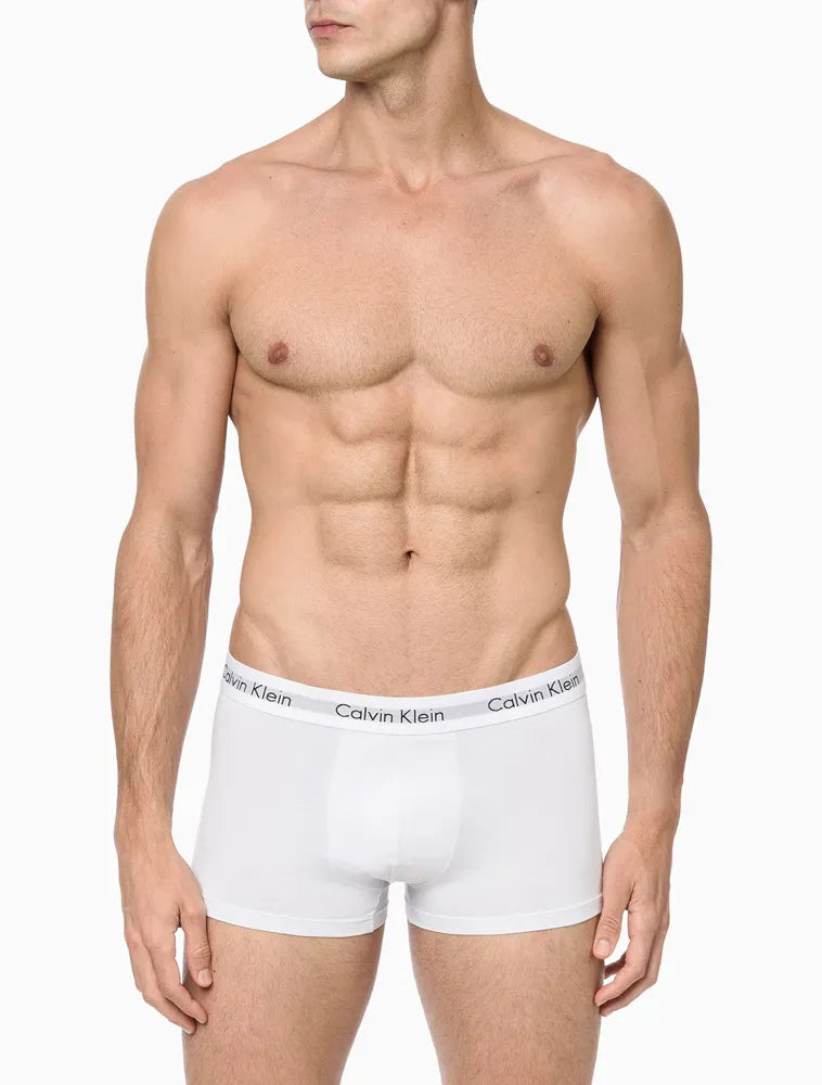 UNDERWEAR TRUNK MODAL COM ELASTANO CUECA CALVIN KLEIN BRANCO