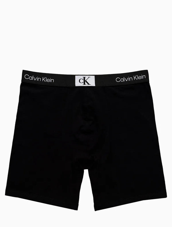 CUECA MASCULINA LONG BOXER COTTON 1996 CALVIN KLEIN UNDERWEAR PRETO