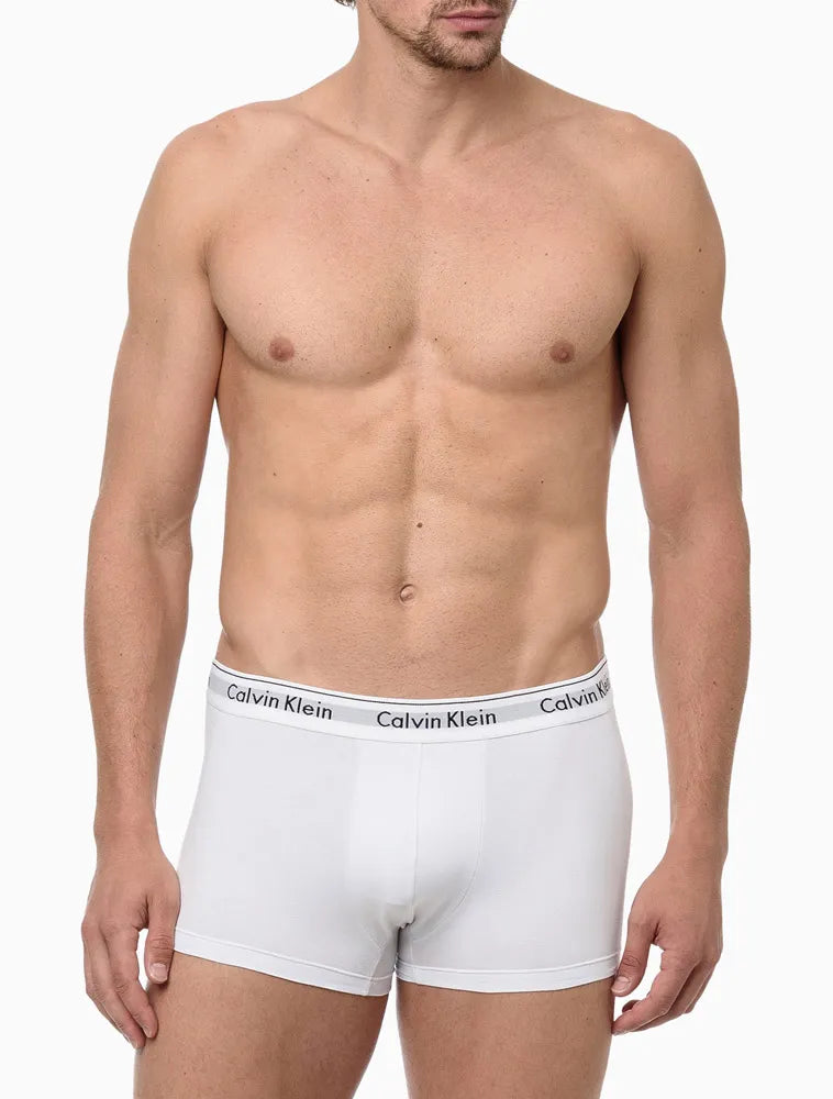 KIT 2 UNDERWEAR TRUNK MODERN COTTON CUECAS CALVIN KLEIN BRANCO