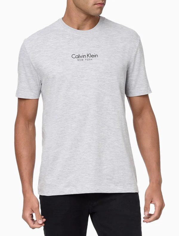 CAMISETA MASCULINA SLIM NEW YORK CINZA MESCLA CALVIN KLEIN