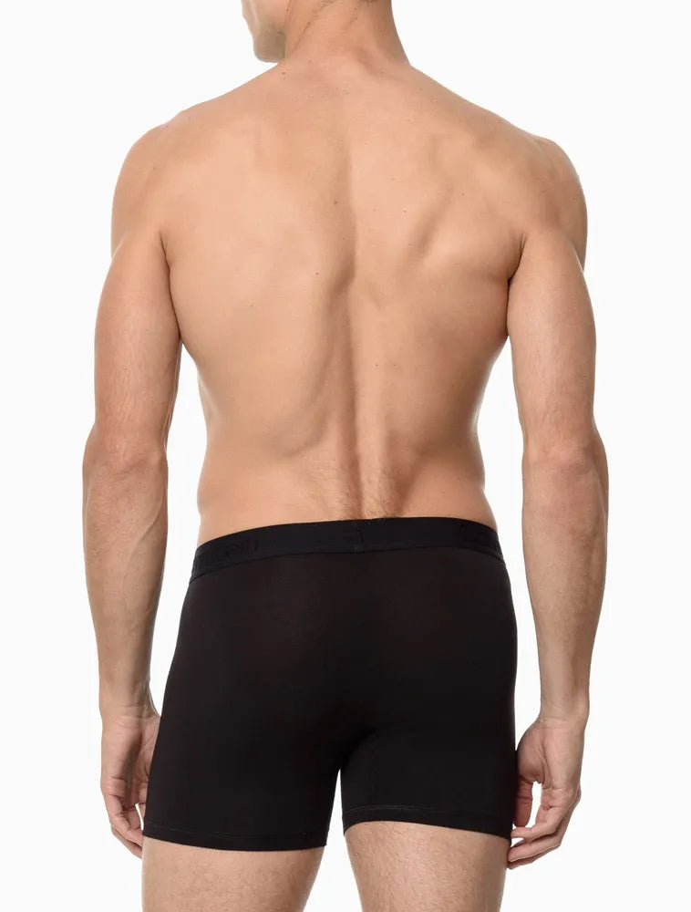 CUECA BOXER COTTON PURE BLACK CALVIN KLEIN UNDERWEAR PRETO