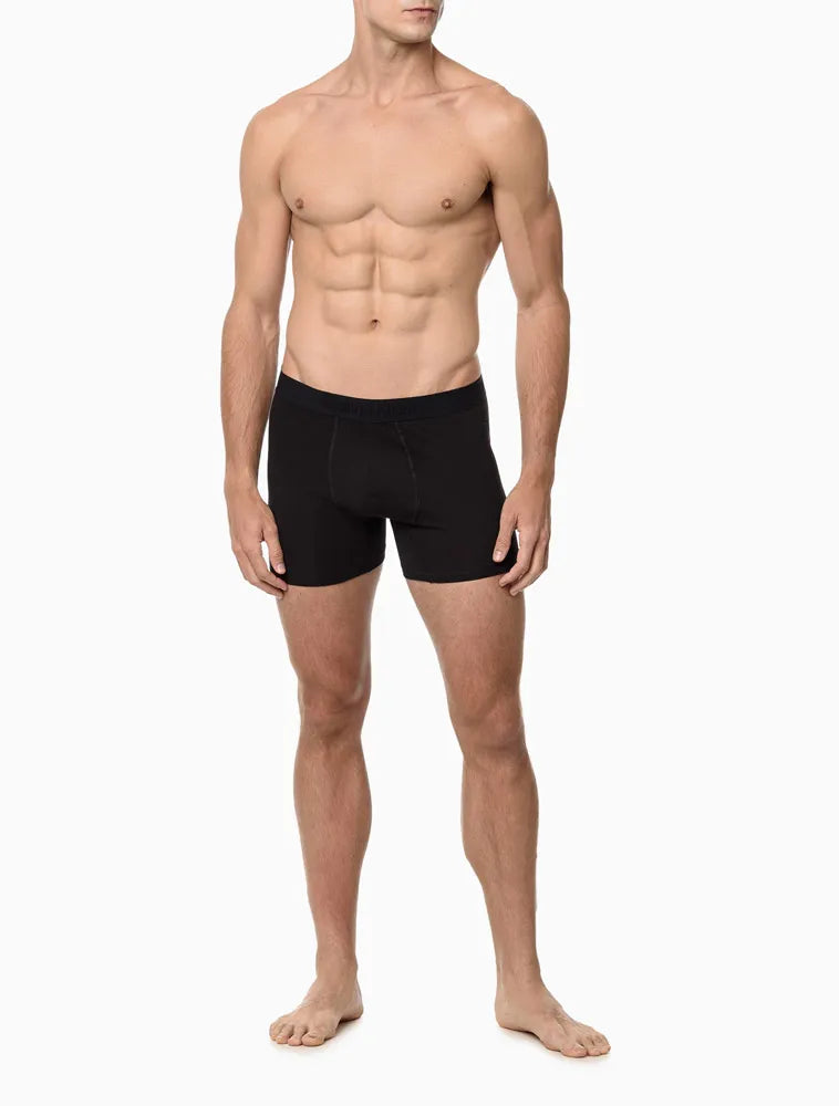 CUECA BOXER COTTON PURE BLACK CALVIN KLEIN UNDERWEAR PRETO