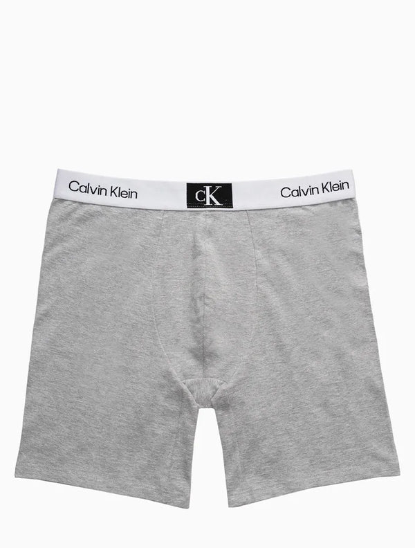 CUECA MASCULINA LONG BOXER COTTON 1996 CALVIN KLEIN UNDERWEAR MESCLA