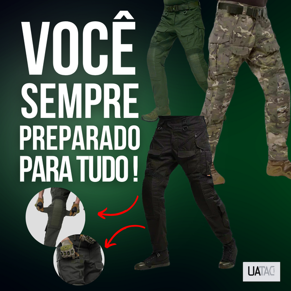 ⚡PROMOÇÃO RELÂMPAGO⚡ Kit com 2 Calça Tática UATAC™ + BRINDE