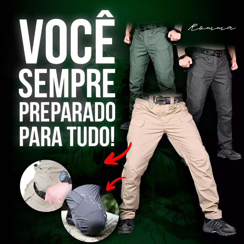 ⚡PROMOÇÃO RELÂMPAGO⚡ Kit com 2 Calça Military Tactical® Ultra Resistente e Impermeável [QUEIMA DE ESTOQUE]