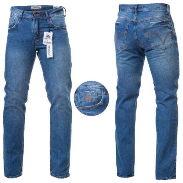 Calça John John Masculina Jeans Slim Azul Claro