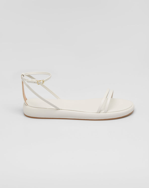 Sandália Flatform Sola Arredondada - Off-white