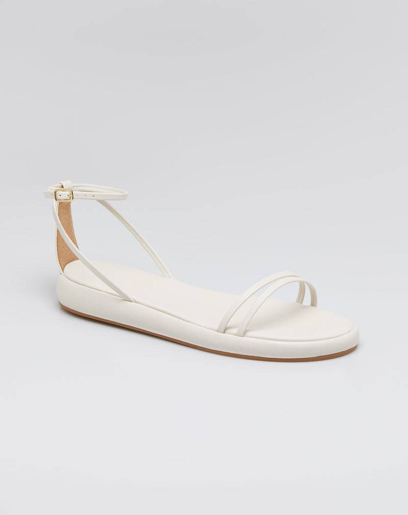 Sandália Flatform Sola Arredondada - Off-white